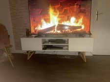 Meuble TV vintage Blanc 160 Centimètres Très Bon État