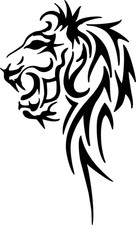 Tribal Lion 1 Sticker