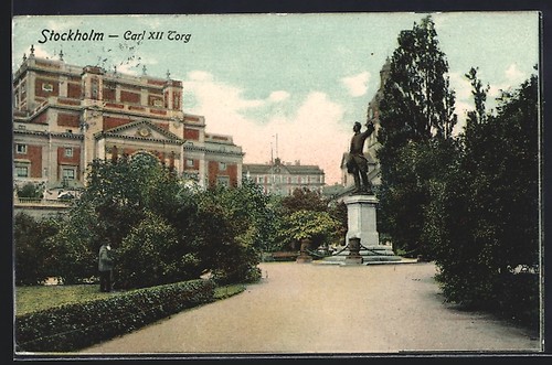 Carte postale stockholm carl - carte, stockholm,