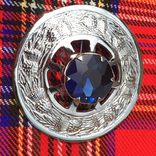 Kilt mouche plaid broche - kilt,