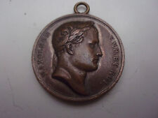 Ancienne Médaille PORTABLE NAPOLEON Austerlitz BRONZE SIGNéE L.JALEY (1765/1840)
