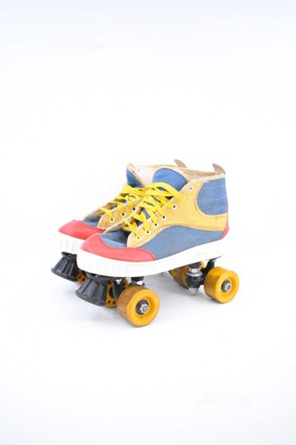 Baskets vintage roller - roller, bleues