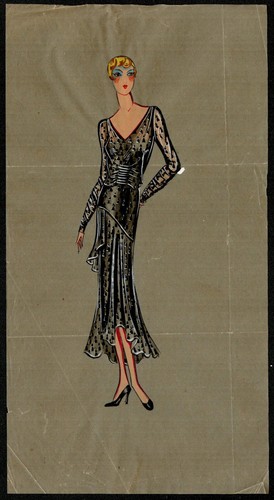 Mode robe soir gouache - du,