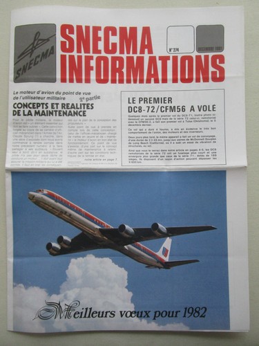 Snecma informations 274 - snecma, 1981