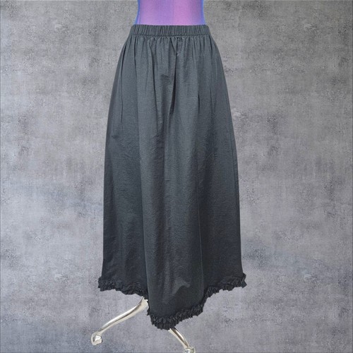 Lilith black taffeta ruffle - taffeta,