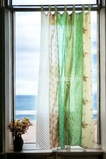 Rideaux de porte rideaux de porte rideau boho vintage en soie indien...