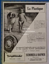Appareil photo  VOIGTLANDER Schober Hafner HELIAR publicité 1930