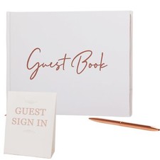 Livre d'or de mariage – 178 x 229 cm 100 pages en papier épais avec couvertur...