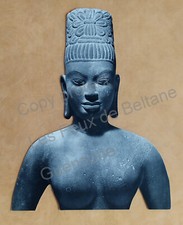 STATUE  ART KHMER DECOUPAGE