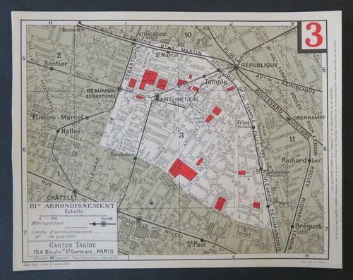 Carte taride ème iii - carte,