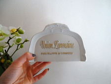 Présentoir publicitaire porcelaine de Limoges en biscuit - UNION LIMOUSINE