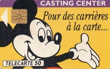 carte téléphonique telecarte recrutement eurodisney mickey