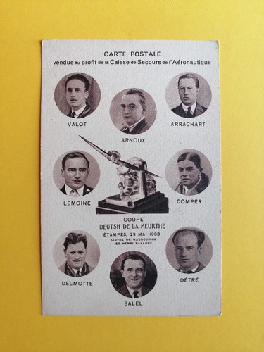 Cpa trophée avion - trophÉe,