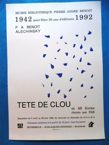 Alechinsky affiche originale - affiche,