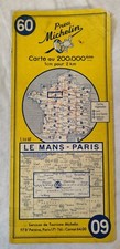 Carte Michelin Nº60 Le Mans Paris 1960