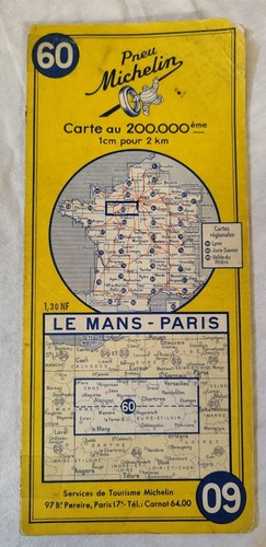 Carte michelin nº60 mans - le,