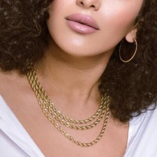 Chaîne Plaqué Or Collier en