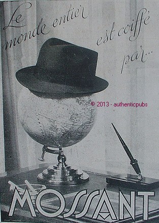 Publicite chapeau mossant - chapeau, le