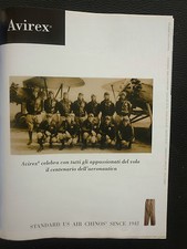 6/2003 PUB AVIREX BLOUSON AVIATION ORIGINAL ITALIAN AD