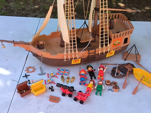 Bateau pirate playmobil 3550 - bateau,