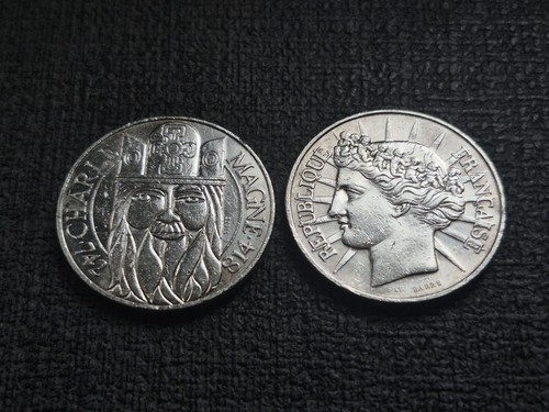 Lot pieces argent - 100, fr