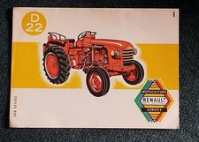 ❤️ ANCIEN BUVARD TRACTEUR RENAULT AGRICOLE D22 AGRICULTURE ÉLEVAGE 1960 RNUR