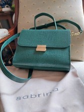 SAC CUIR  SABRINA NEUF BANDOULIÈRE AVEC SAC ANTI POUSSIÈRE FAÇON LÉZARD