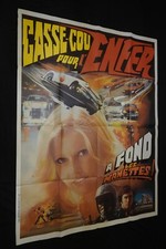 CASSE-COU POUR L'ENFER affiche cinema cars automobile cascadeur Mahha 78