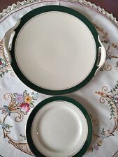 1 Très Ancien Plat A Gâteau Et Ses 6 Assiettes A Dessert Assorties Sarreguemines