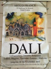 ancienne AFFICHE salvador DALI