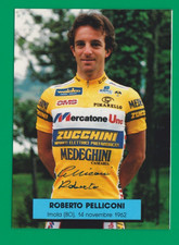 CYCLISME carte cycliste ROBERTO PELLICONI équipe MERCATONE UNO Signée