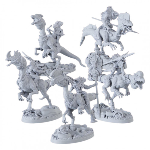 Hommes lézards parasauro - hommes,