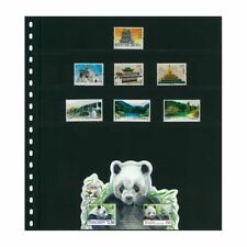 Feuilles de classement Omnia Lindner à 4 bandes pour timbres, blocs, enveloppes.