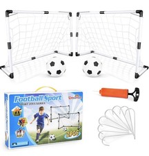 Cage de Football Lot de 2 Buts de Football et Balle d'enfants Jouet de Sport ...