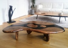 Table basse Haricot en noyer