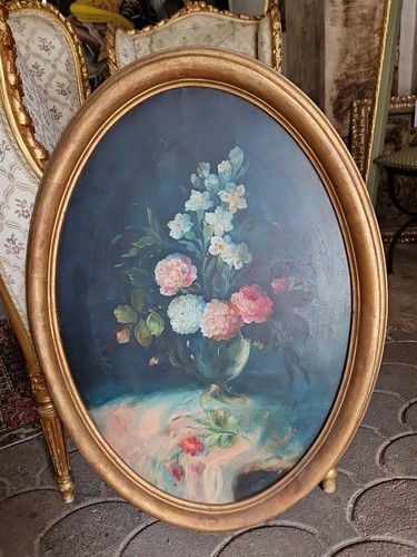 Peinture huile sur - huile, pot