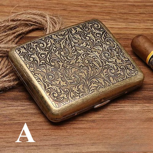 Laiton métal cigarette - cigarette, Étui