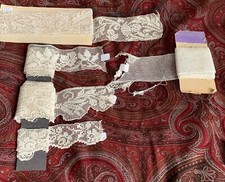 dentelle ancienne : lot de