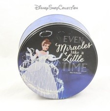 Boîte métallique Princesse DISNEY Cendrillon bleu boite ronde 8 cm (MO)