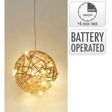 BOULE LUMINEUSE 20 LED BLANC