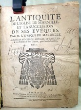 LIVRE ANCIEN MARSEILLE 1747