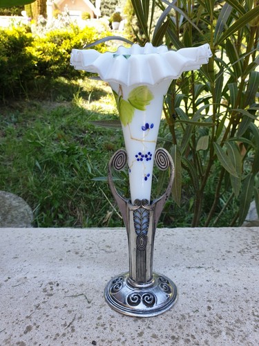Vase cornet opaline - vase,