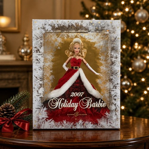 2007 holiday barbie - holiday, collector