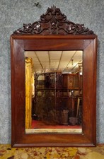 Miroir XIXeme en acajou