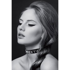 Collier fetish avec strass Sexy Soumission Bondage - BIJOUX POUR TOI