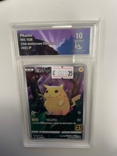 Pikachu 001/028 25th Anniversary Collection 2023 JP Carte Pokémon Gradée GEM