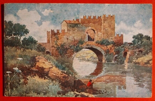 Carte postale rome pont - carte,