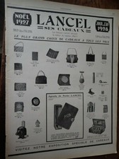 LANCEL + ROLLAND PILAIN auto + KALAMAZOO pub publicité papier ILLUSTRATION 1927
