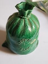 Originale Bouteille en faience publicitaire en forme de sac d'engrais ELGE