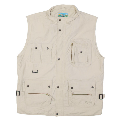 Gilet travail beige - gilet,
